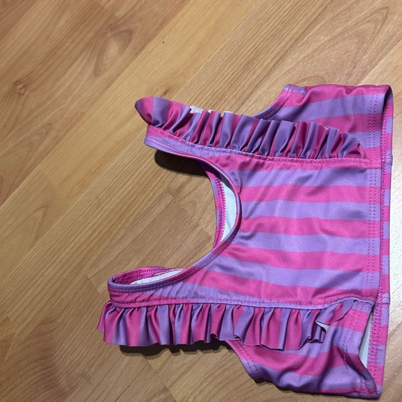 Cat & Jack Pink and Purple Striped Bikini Infant Toddler 18 months - Picture 5 of 6